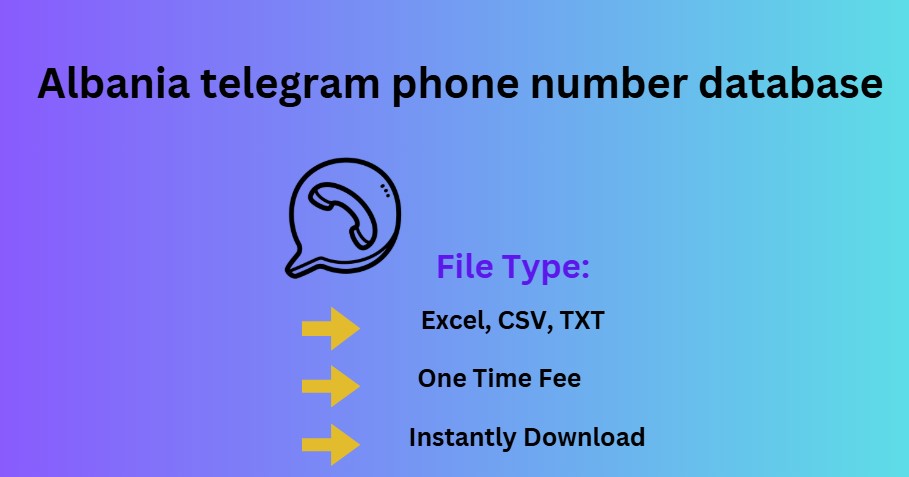 Albania telegram phone number database