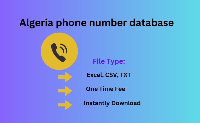 Algeria phone number database