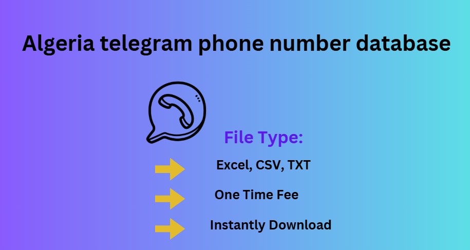 Algeria telegram phone number database