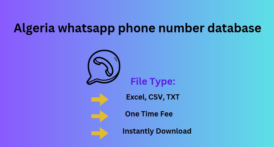 Algeria whatsapp phone number database