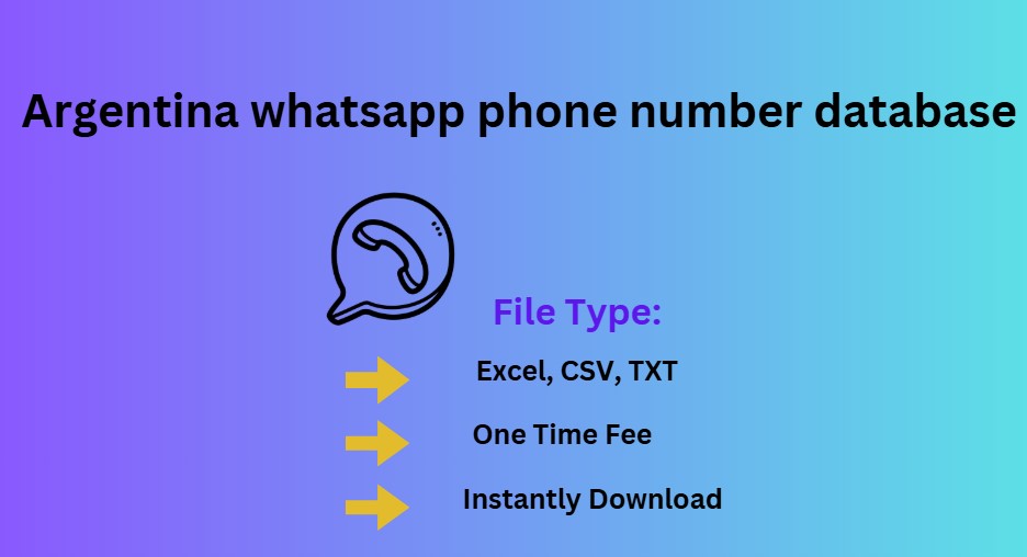 Argentina whatsapp phone number database