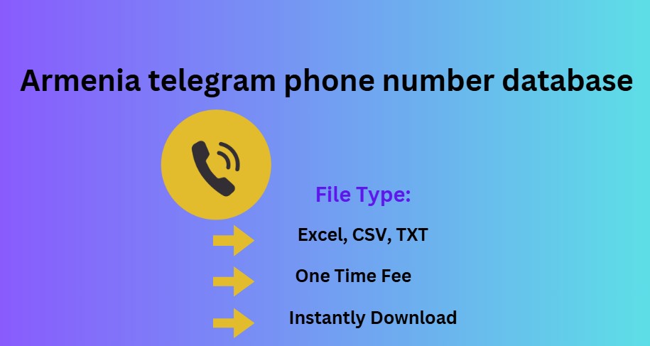 Armenia telegram phone number database