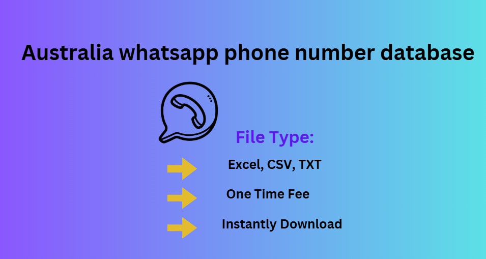 Australia whatsapp phone number database