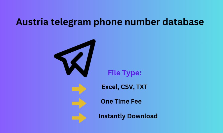 Austria telegram phone number database