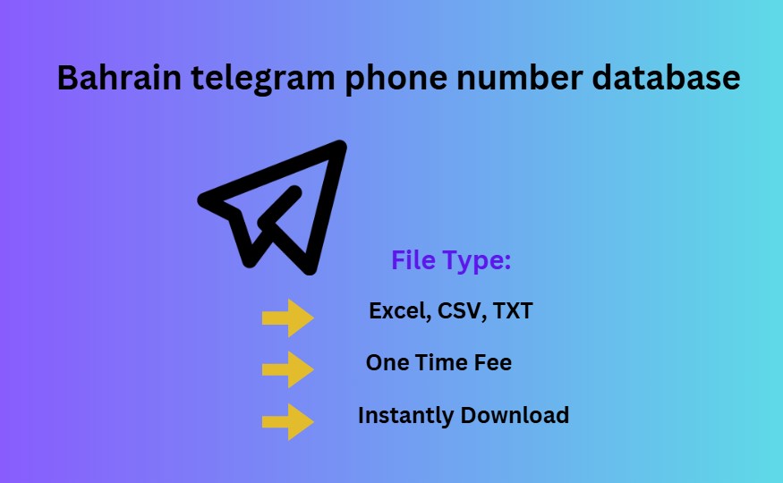 Bahrain telegram phone number database