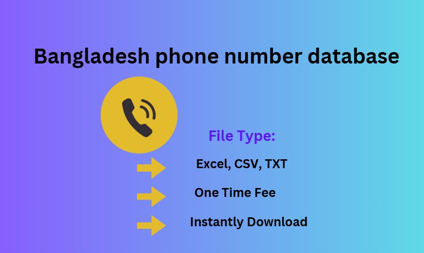 Bangladesh phone number database