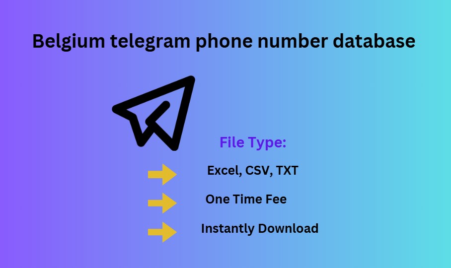 Belgium telegram phone number database