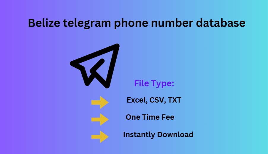 Belize telegram phone number database