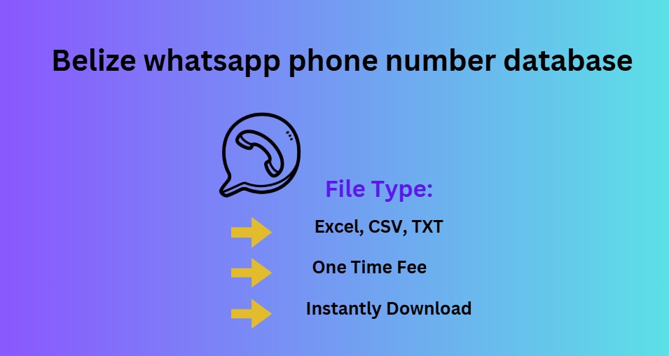 Belize whatsapp phone number database