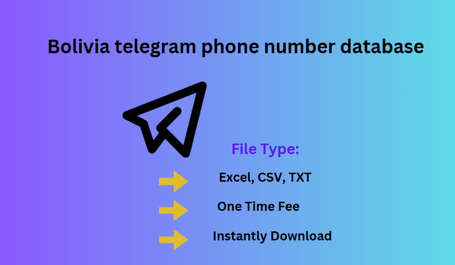 Bolivia telegram phone number database