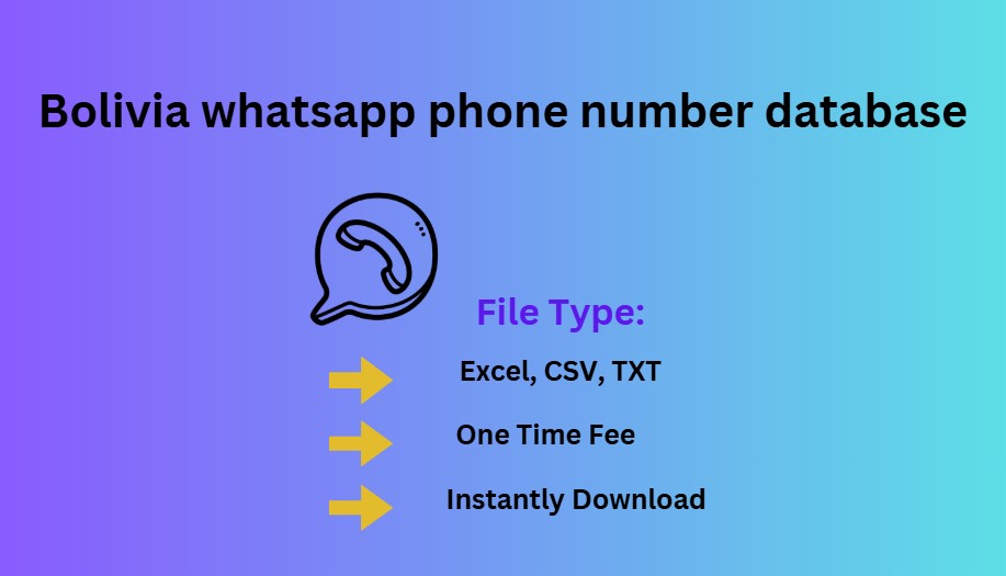 Bolivia whatsapp phone number database