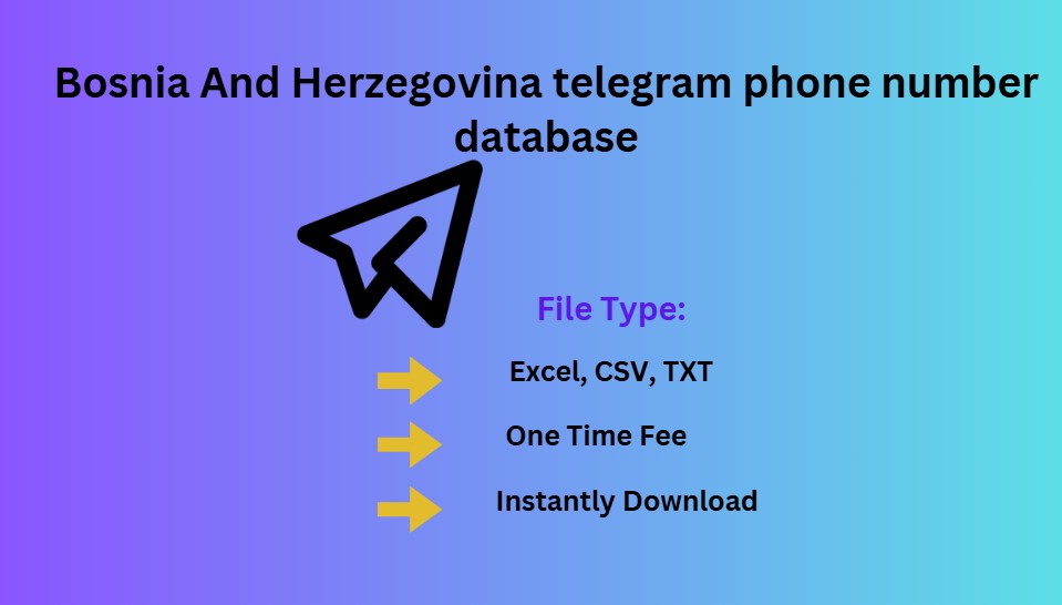 Bosnia And Herzegovina telegram phone number database