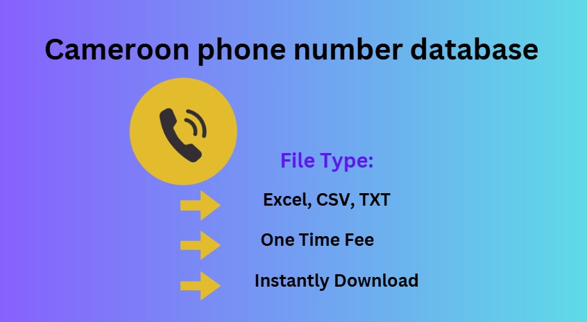 Cameroon phone number database