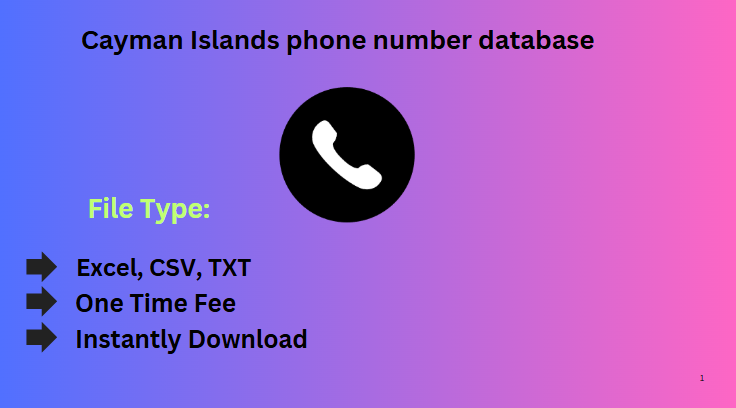 Cayman Islands phone number database