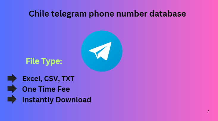 Chile telegram phone number database