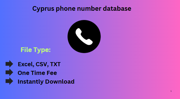 Cyprus phone number database