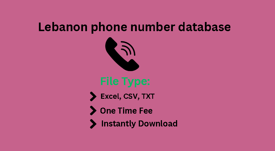 Lebanon phone number database