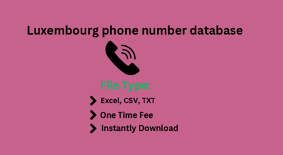 Luxembourg phone number database