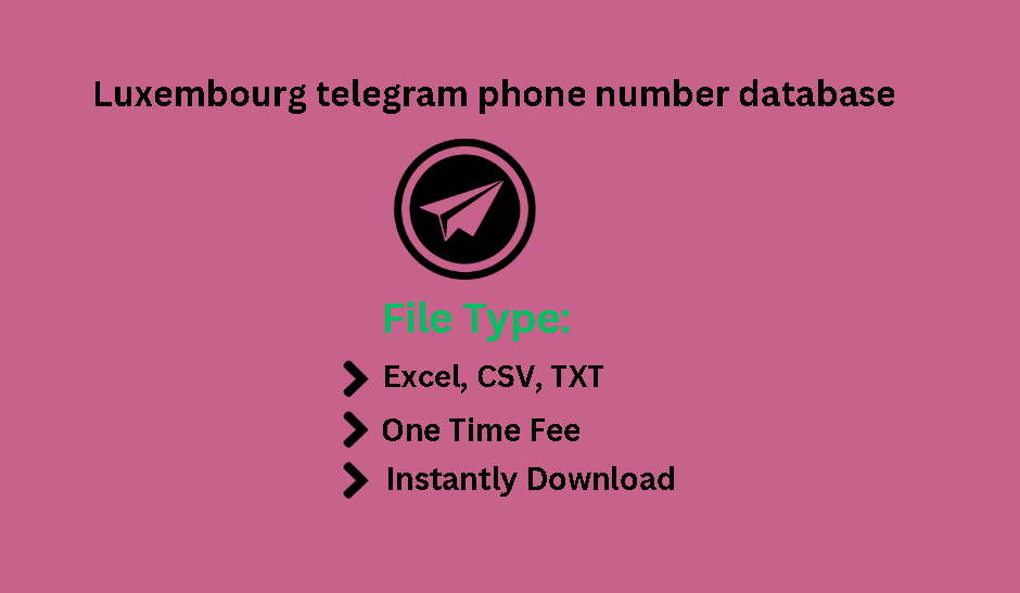 Luxembourg telegram phone number database