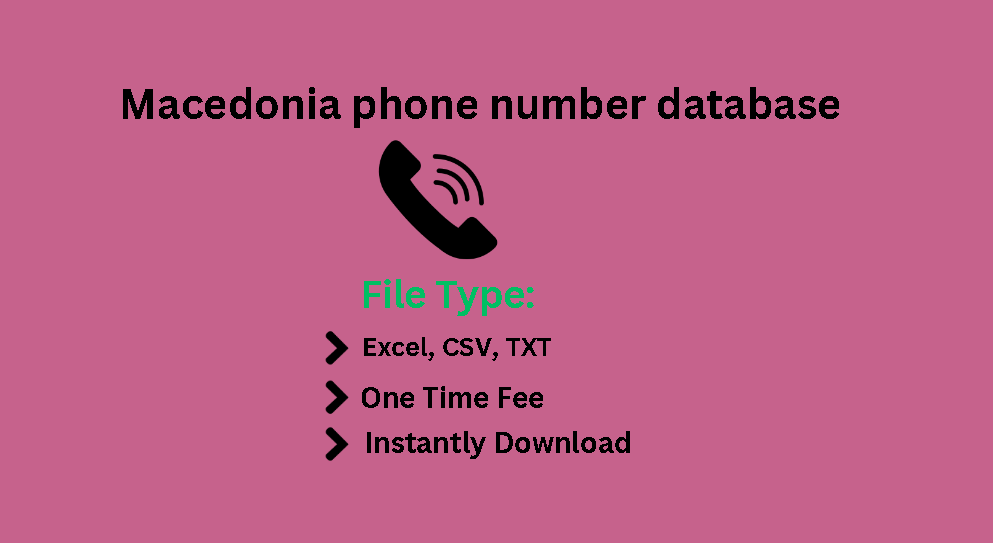 Macedonia phone number database