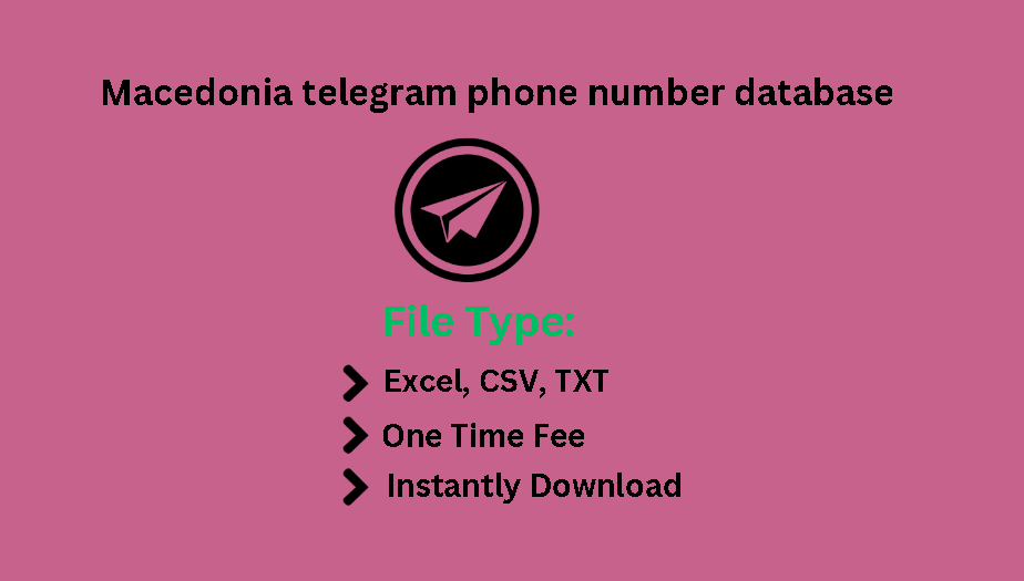 Macedonia telegram phone number database