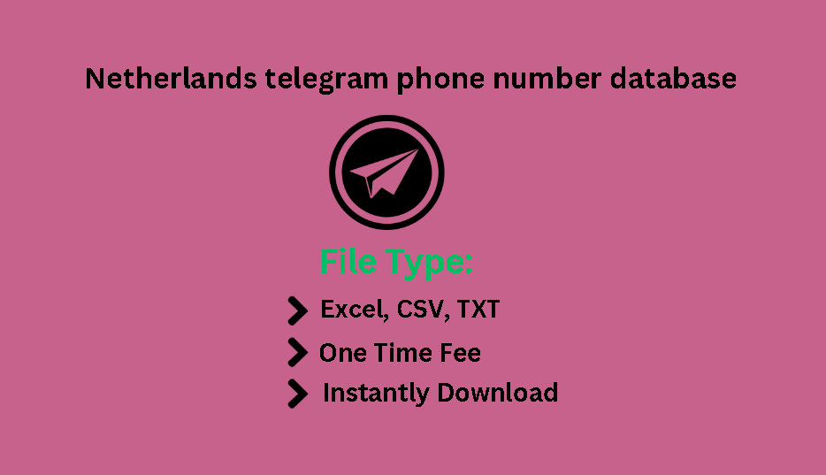 Netherlands telegram phone number database