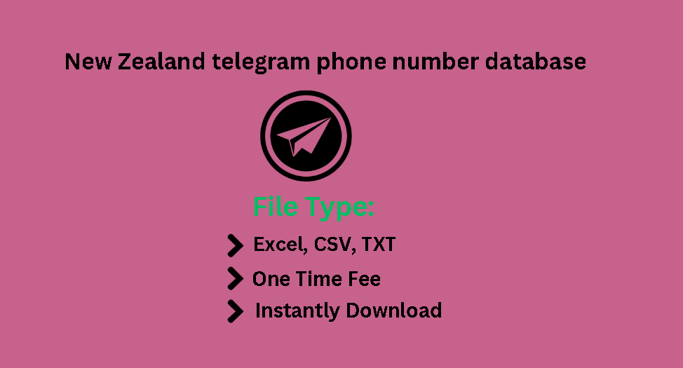 New Zealand telegram phone number database