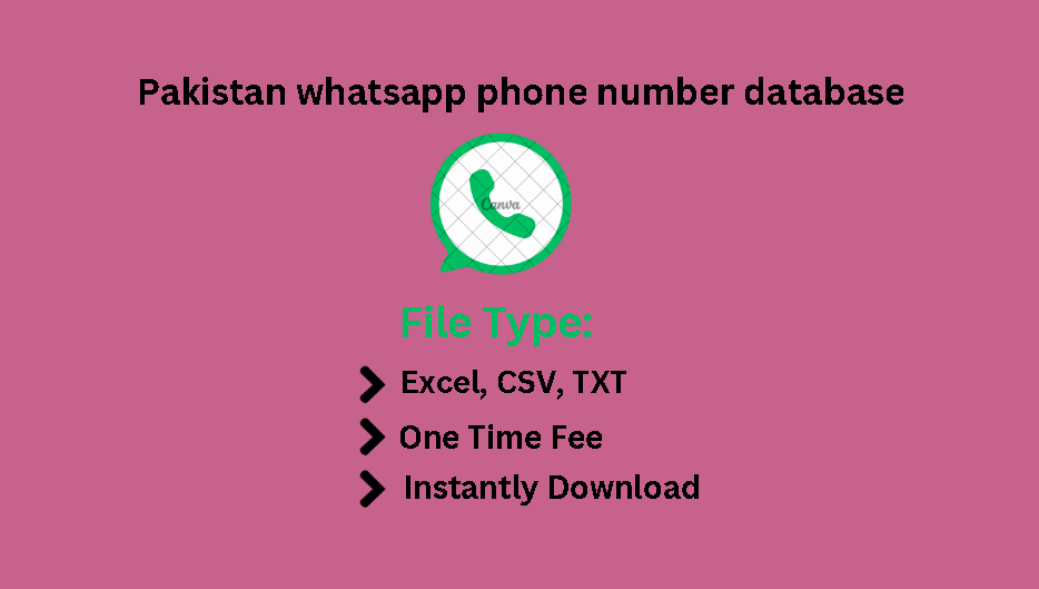 Pakistan whatsapp phone number database