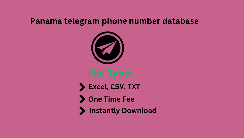 Panama telegram phone number database