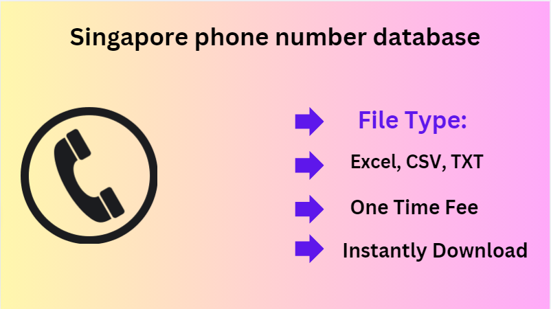 Singapore phone number database