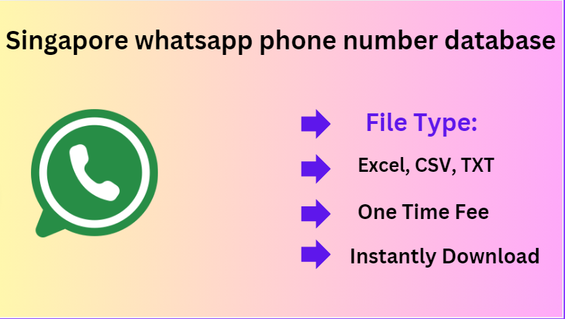 Singapore whatsapp phone number database