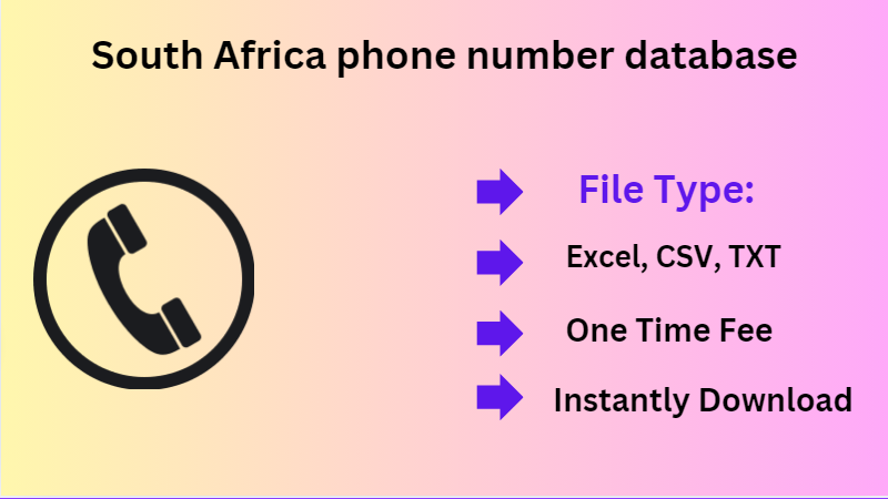 South Africa phone number database