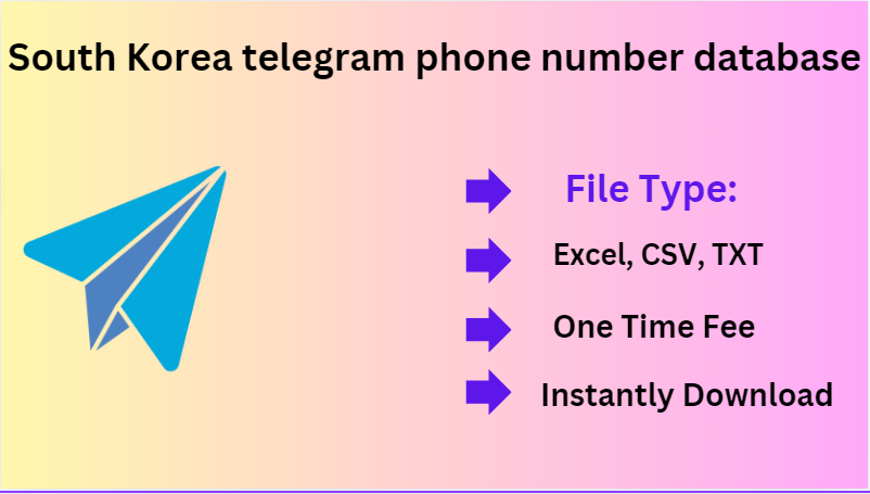 South Korea telegram phone number database