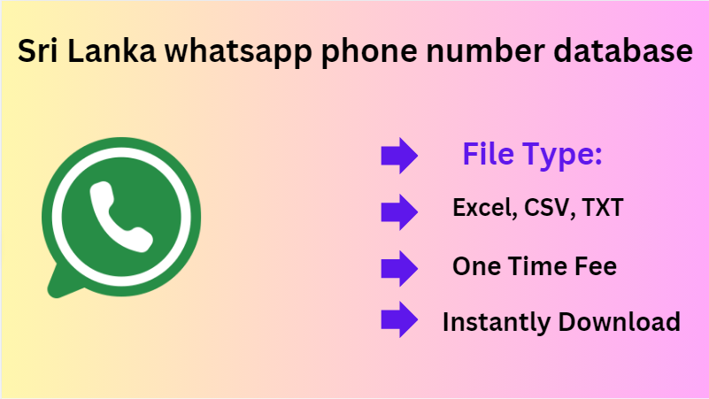 Sri Lanka whatsapp phone number database