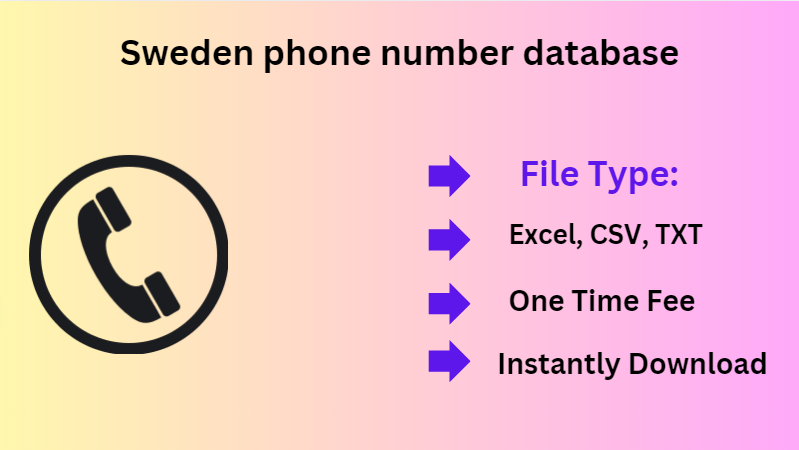 Sweden phone number database